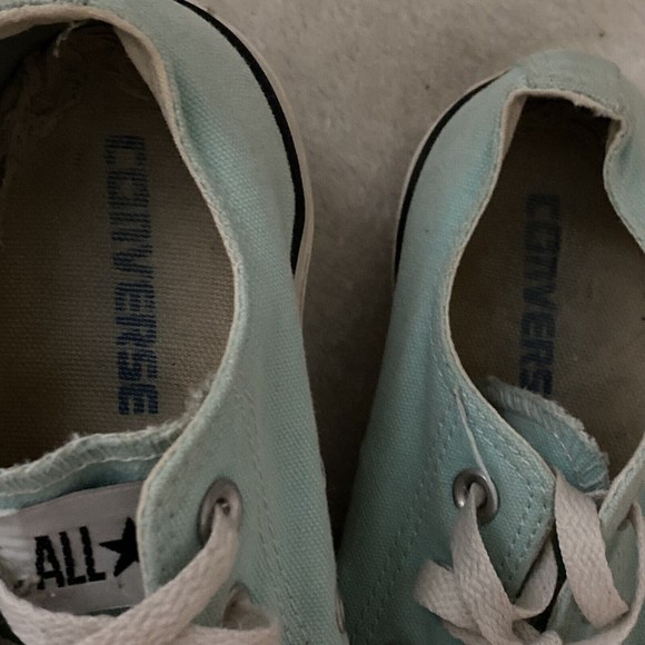 Converse Womens Size 6 Mens 4 All Star Chuck Taylor Low Top Teal Turquoise - Picture 5 of 8